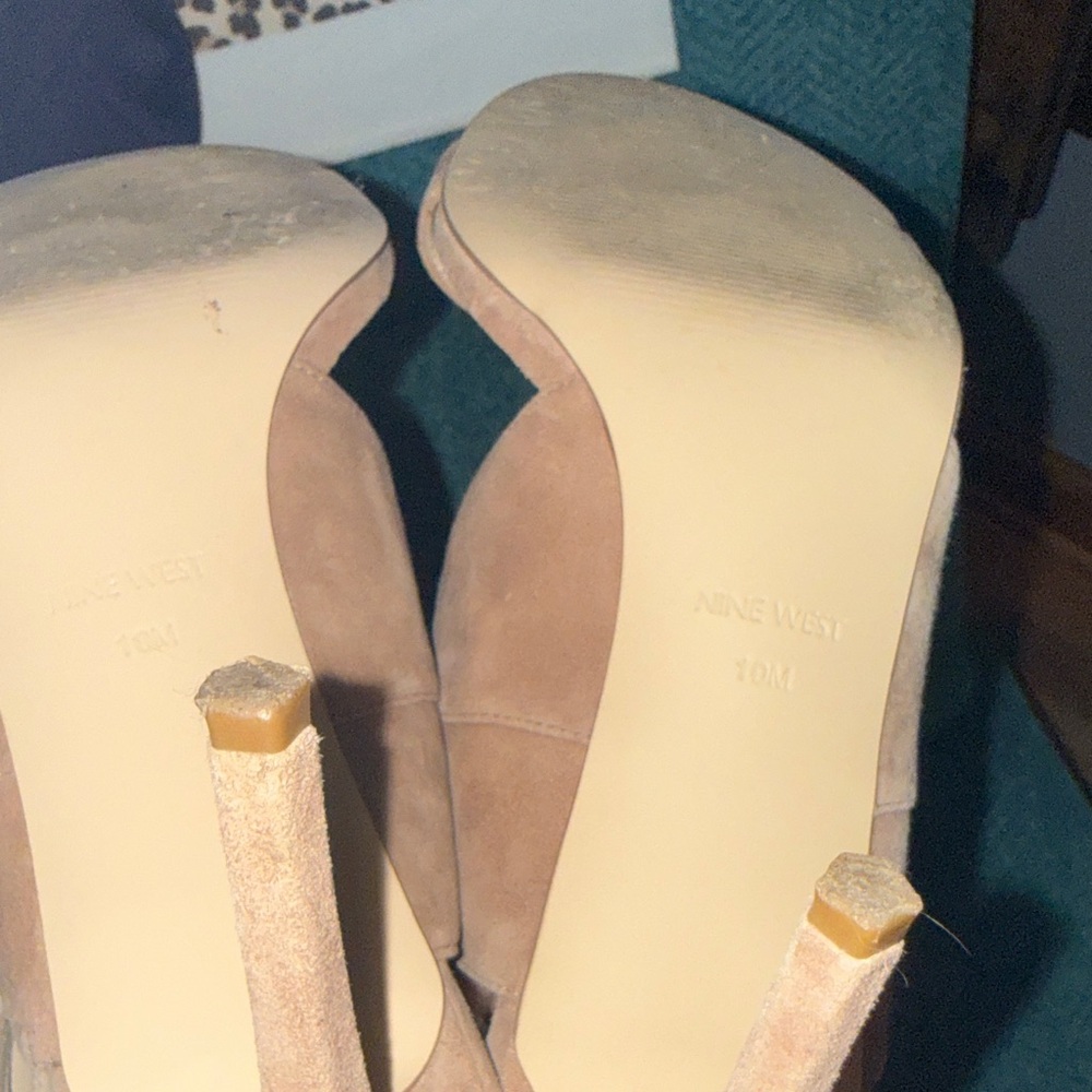 Nine West Women's Brown Strappy Heels - Picture 5 of 5
